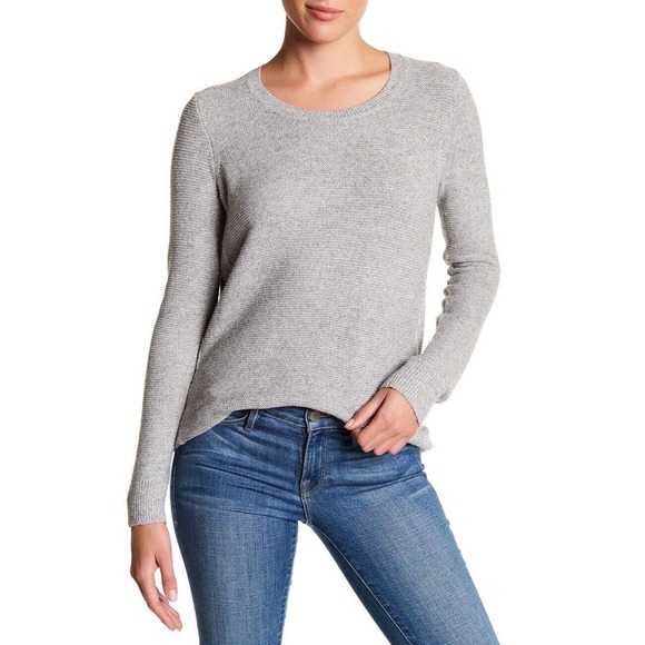 Madewell Riverside Texture Sweater Medium Women’s Gray F3447 - Picture 1 of 5